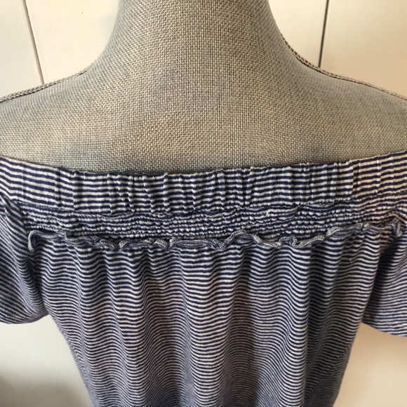 🕐 BORDEAUX REALL CUTE TOP OFF SHOULDER SIZE SMALL - Picture 7 of 7